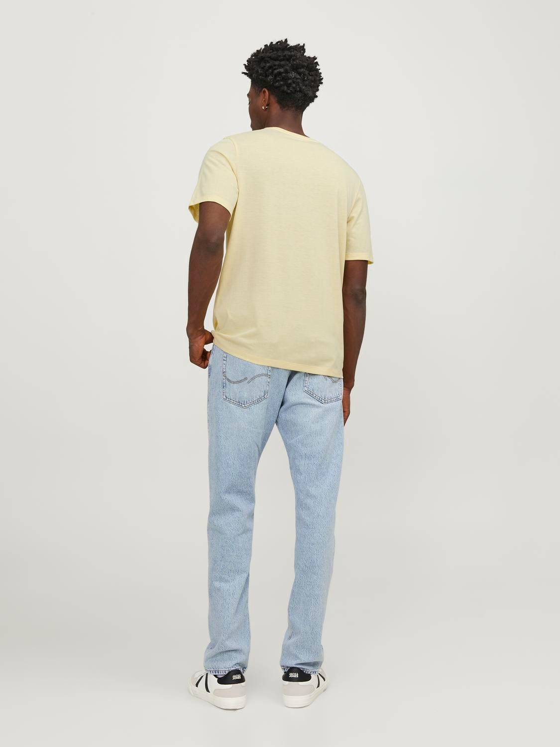 Jack & Jones T-shirt Logo Decote Redondo -French Vanilla - 12246690