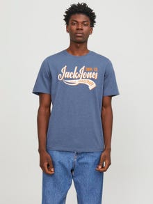 Jack & Jones T-shirt Con logo Girocollo -Ensign Blue - 12246690