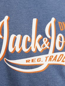 Jack & Jones Logotipas Apskritas kaklas Marškinėliai -Ensign Blue - 12246690