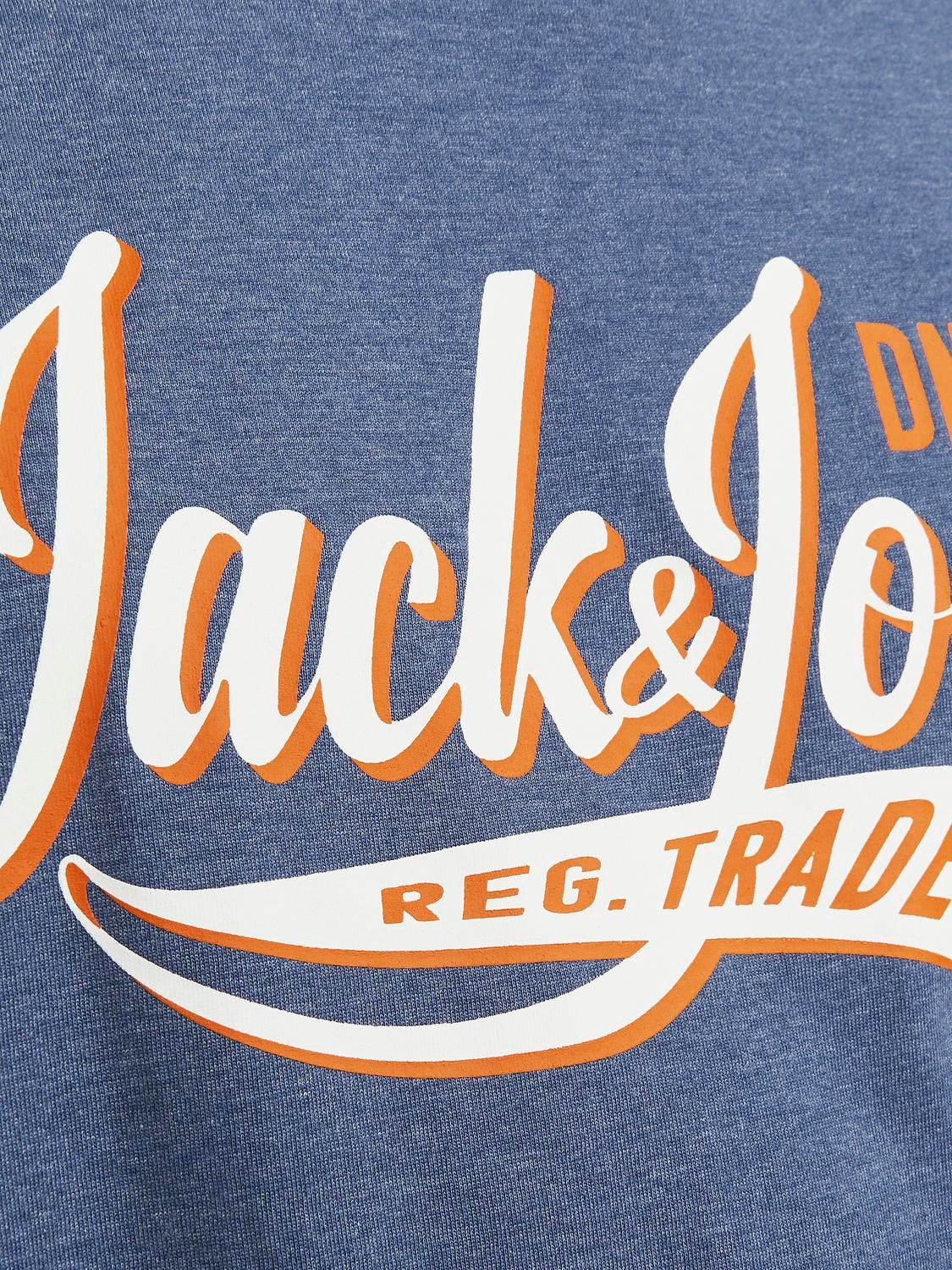 Jack & Jones T-shirt Con logo Girocollo -Ensign Blue - 12246690