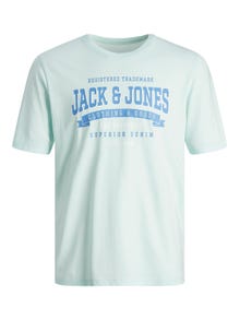 Jack & Jones T-shirt Logo Decote Redondo -Soothing Sea - 12246690