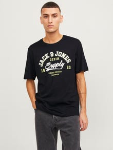 Jack & Jones Camiseta Logotipo Cuello redondo -Black - 12246690