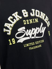 Jack & Jones T-shirt Logo Col rond -Black - 12246690