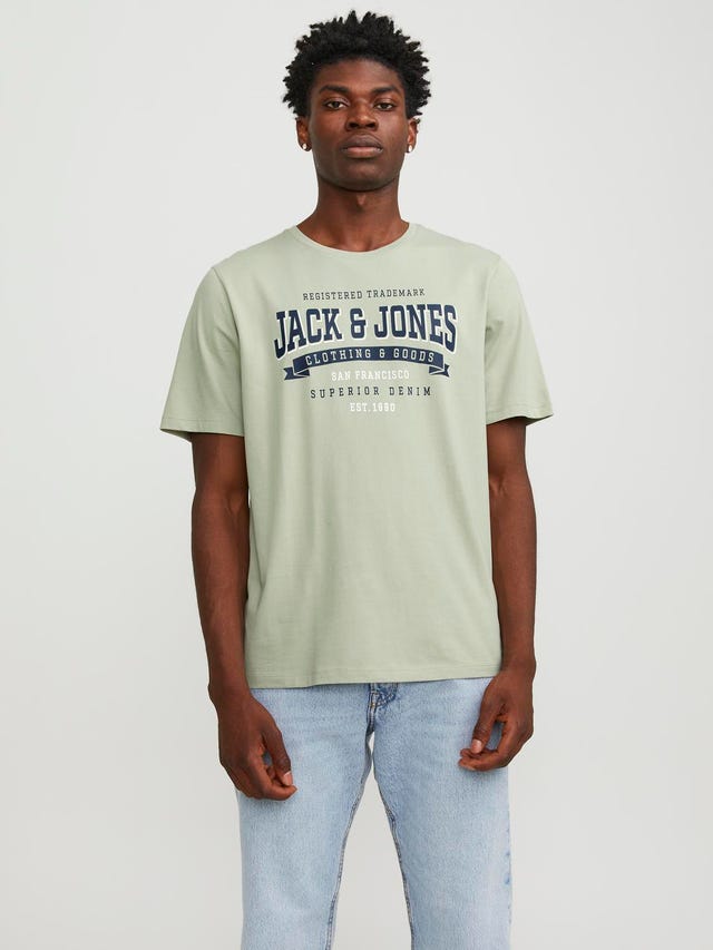 Jack & Jones T-shirt Logo Decote Redondo - 12246690