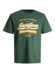 Jack & Jones Logotyp Rundringning T-shirt -Dark Green - 12246690