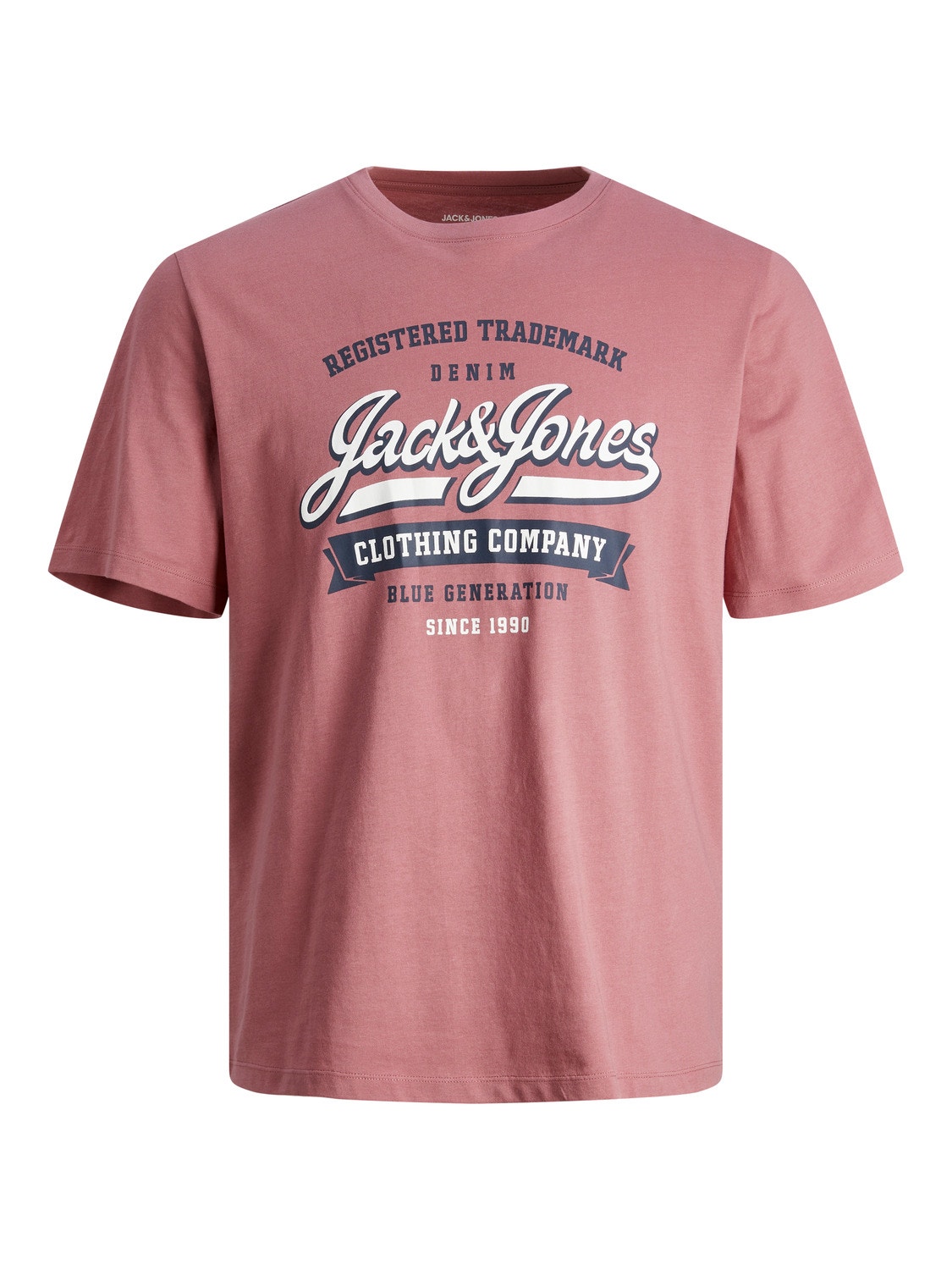 Jack & Jones Logo Crew neck T-shirt -Mesa Rose - 12246690