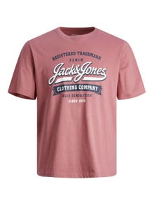 Jack & Jones Logotipas Apskritas kaklas Marškinėliai -Mesa Rose - 12246690