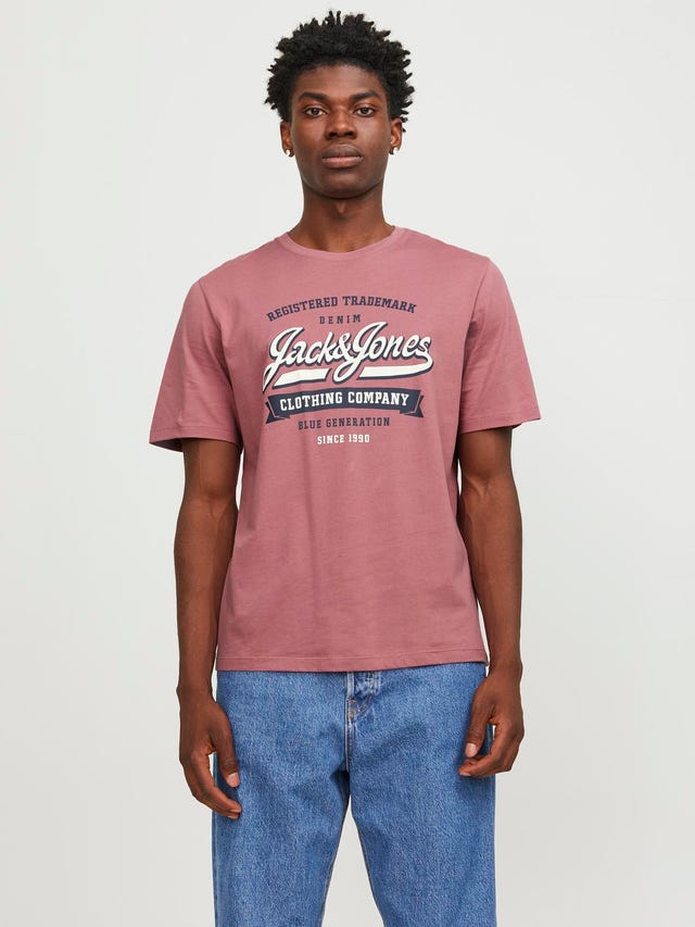 Jack & Jones Nyomott mintás Környak Trikó - 12246690