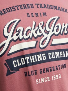 Jack & Jones Logotyp Rundringning T-shirt -Mesa Rose - 12246690