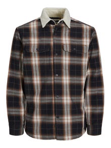 Jack & Jones Wide Fit Převlékací košile -Seal Brown - 12246709