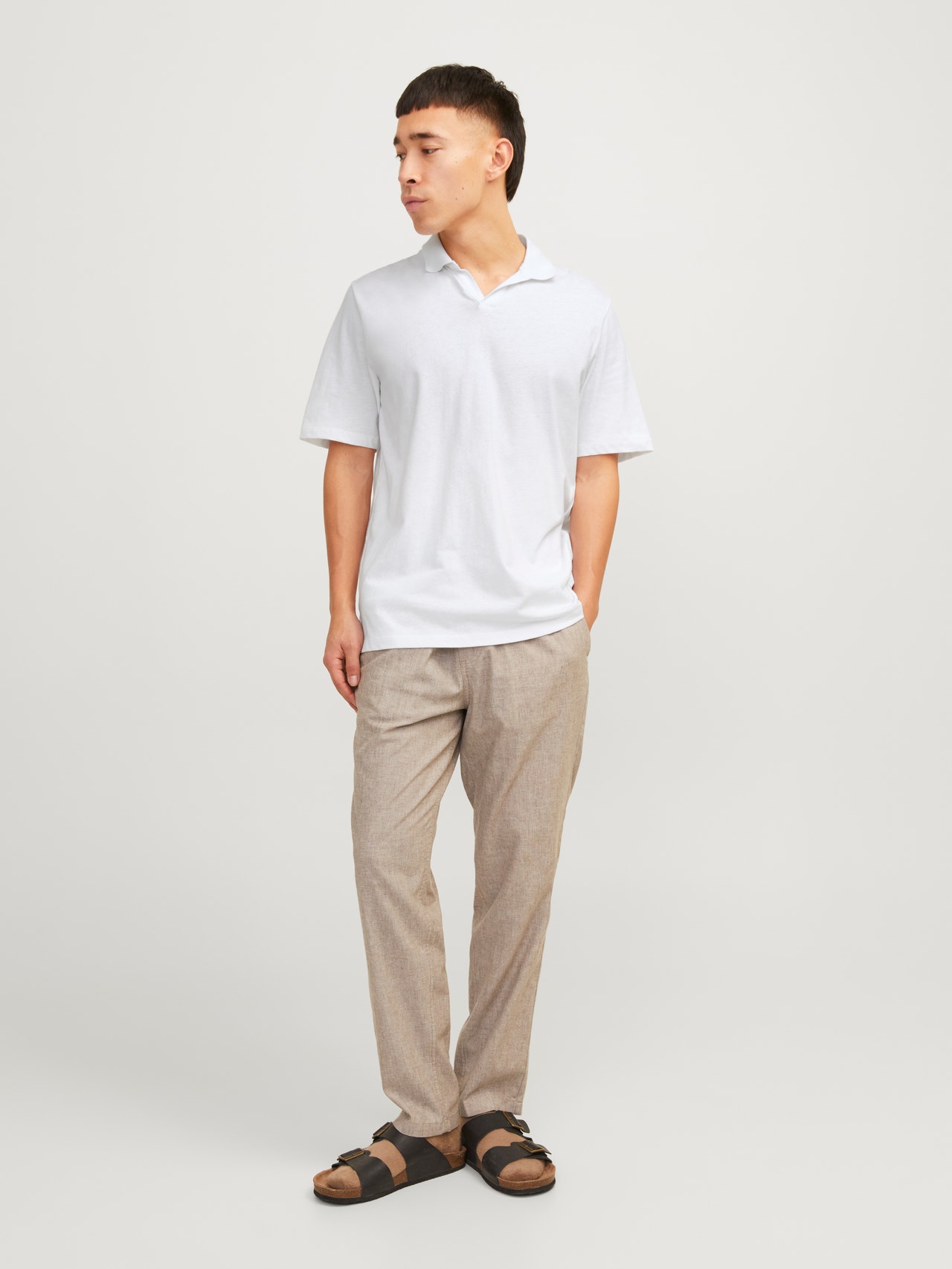 Jack & Jones Einfarbig Polo T-shirt -White - 12246712