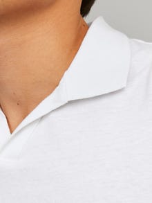 Jack & Jones Enfärgat Polo T-shirt -White - 12246712