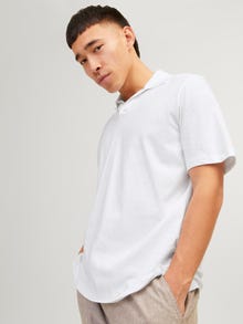 Jack & Jones Enfärgat Polo T-shirt -White - 12246712