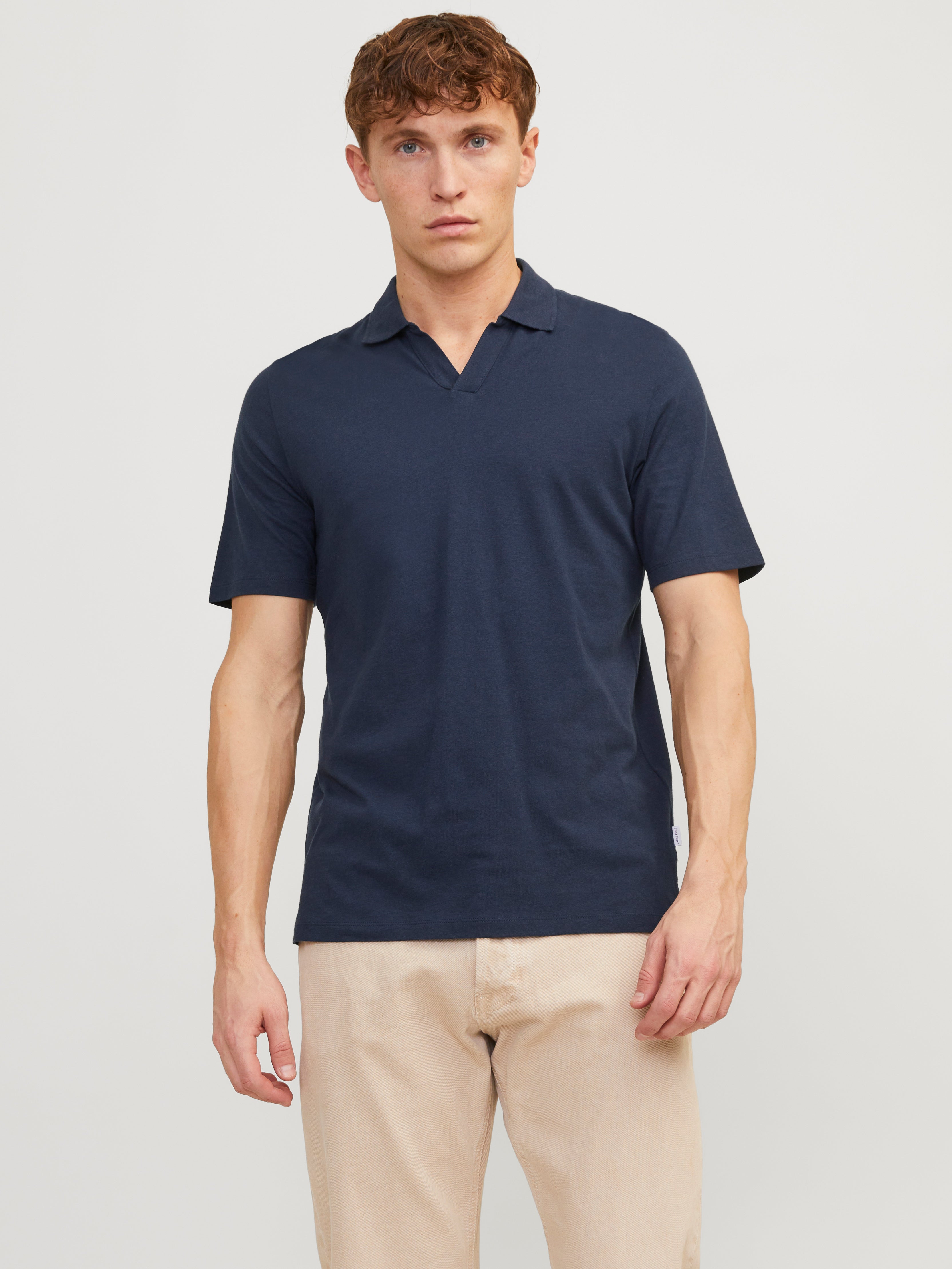 Plain Polo T-shirt | Dark Blue | Jack & Jones®