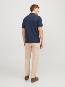 Jack & Jones Plain Polo T-shirt -Navy Blazer - 12246712