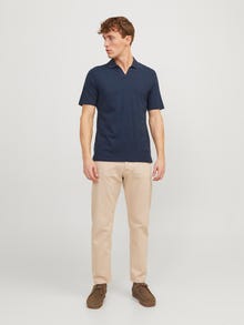 Jack & Jones Gładki Polo T-shirt -Navy Blazer - 12246712
