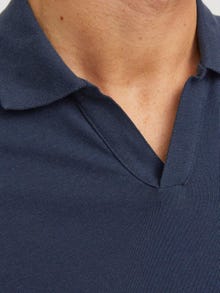 Jack & Jones Plain Polo T-shirt -Navy Blazer - 12246712