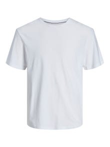 Jack & Jones Plain Crew neck T-shirt -White - 12246718