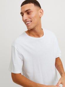 Jack & Jones Camiseta Liso Cuello redondo -White - 12246718