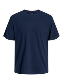 Jack & Jones Einfarbig Rundhals T-shirt -Navy Blazer - 12246718