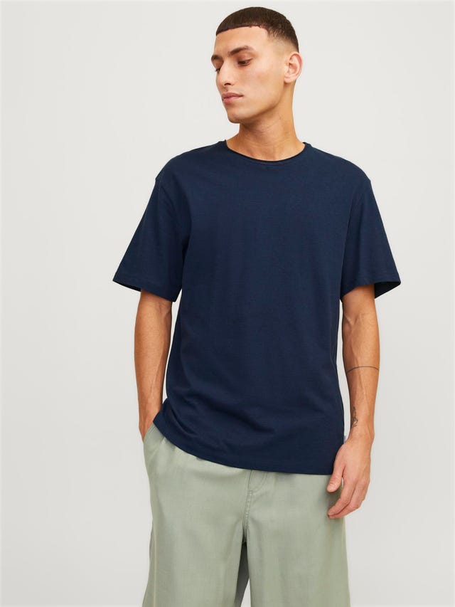 Jack & Jones Einfarbig Rundhals T-shirt - 12246718