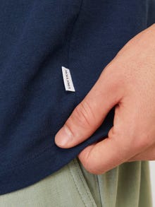 Jack & Jones Camiseta Liso Cuello redondo -Navy Blazer - 12246718