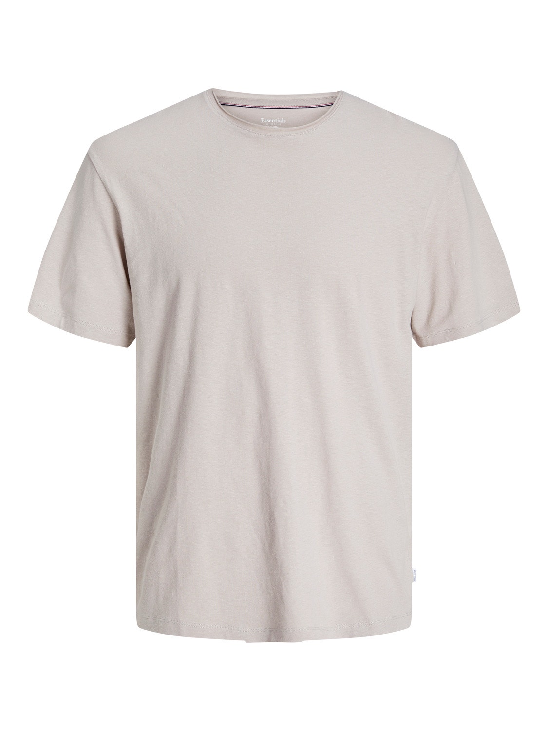 Jack & Jones Plain Crew neck T-shirt -Crockery - 12246718