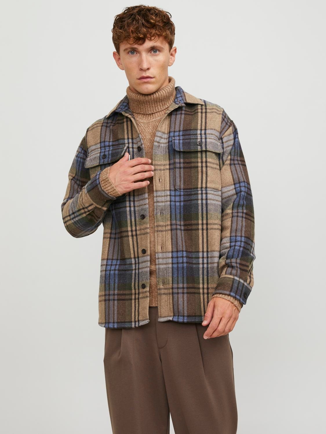 Jack & Jones Relaxed Fit Overshirt -Toffee - 12246732