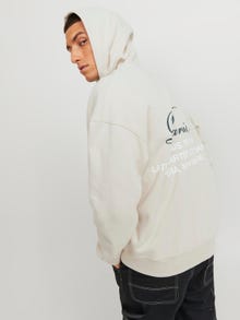 Jack & Jones Nyomott mintás Kapucnis felső -Moonbeam - 12246799