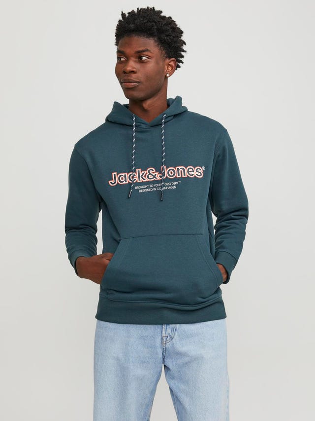 Jack & Jones Printed Hoodie - 12246802