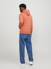 Jack & Jones Printed Hoodie -Ginger - 12246802