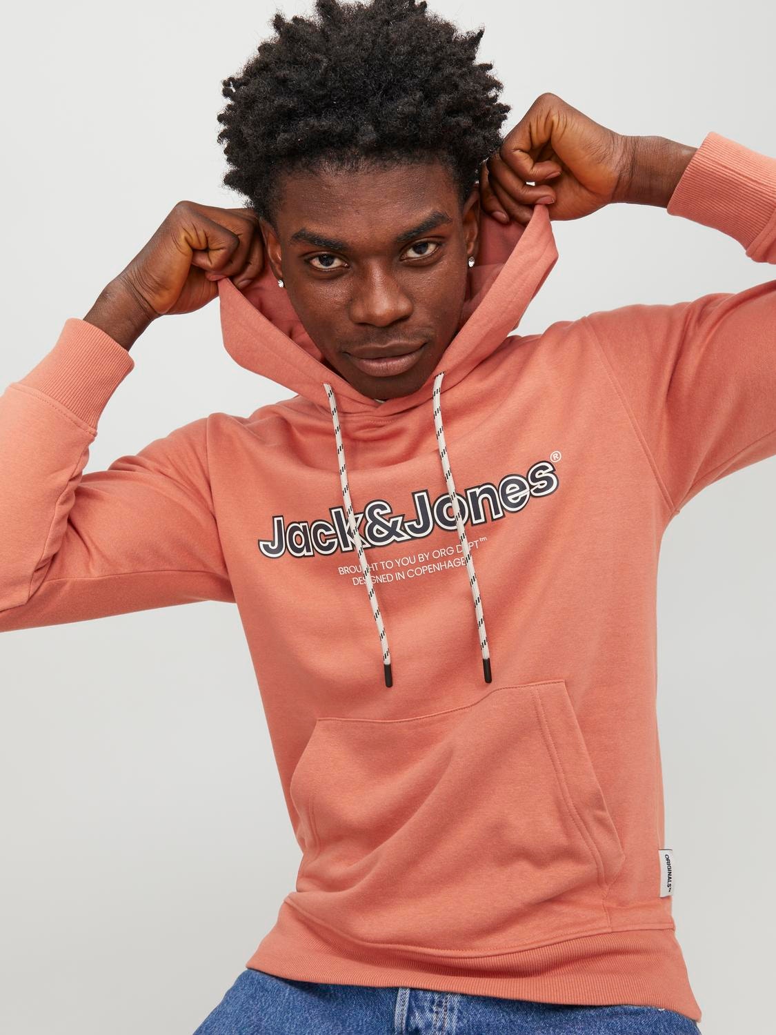 Jack & Jones Nyomott mintás Kapucnis felső -Ginger - 12246802