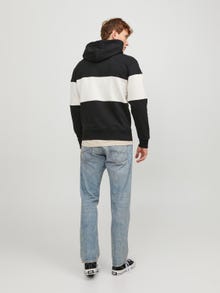 Jack & Jones Potištěný Mikina s kapucí -Black - 12246802