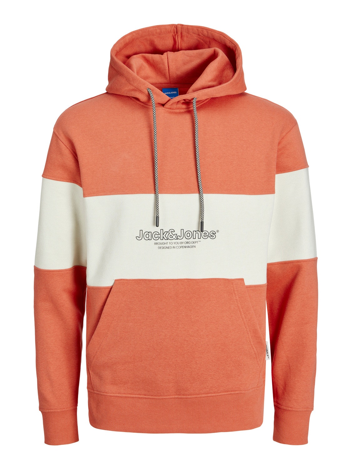 Jack & Jones Printet Hættetrøje -Ginger - 12246802