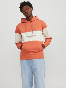 Jack & Jones Nyomott mintás Kapucnis felső -Ginger - 12246802