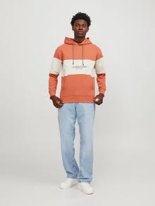 Jack & Jones Nyomott mintás Kapucnis felső -Ginger - 12246802