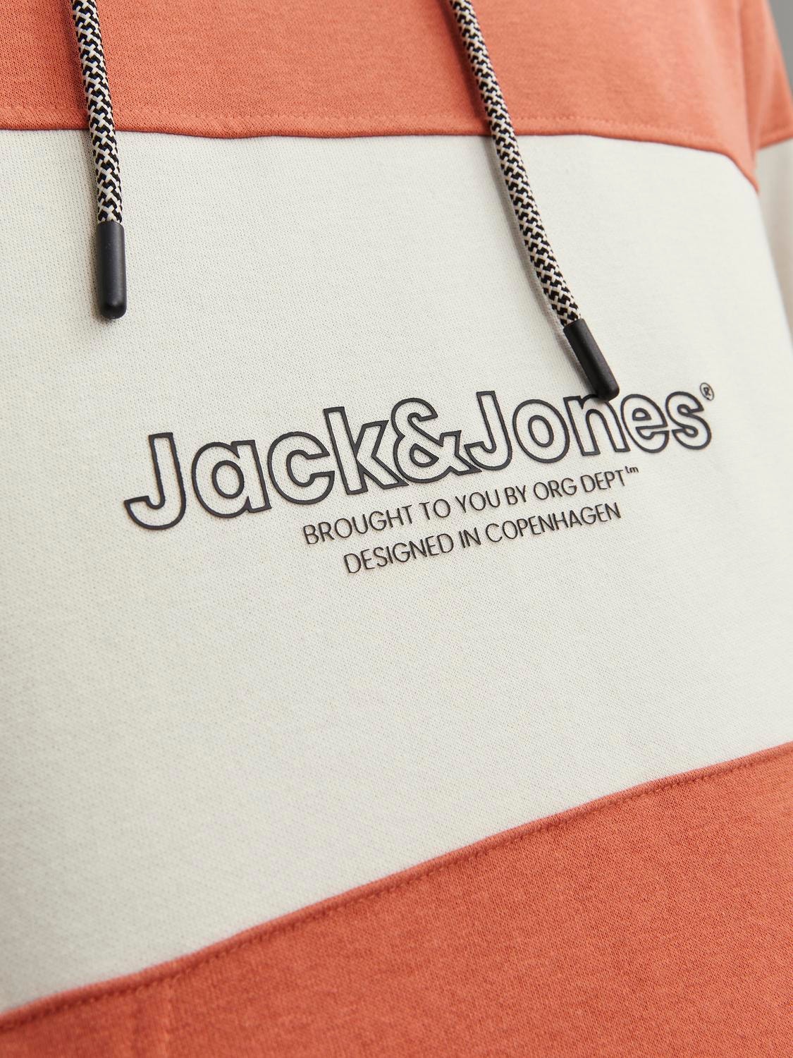 Jack & Jones Nyomott mintás Kapucnis felső -Ginger - 12246802