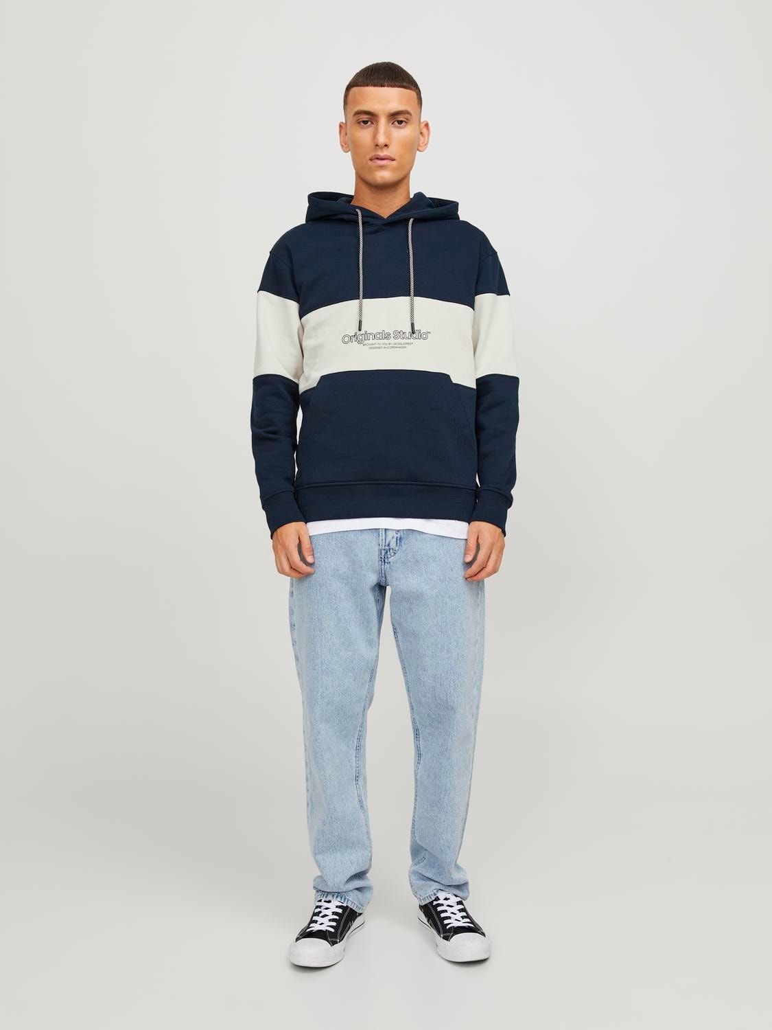 Jack & Jones Hoodie Estampar -Sky Captain - 12246802