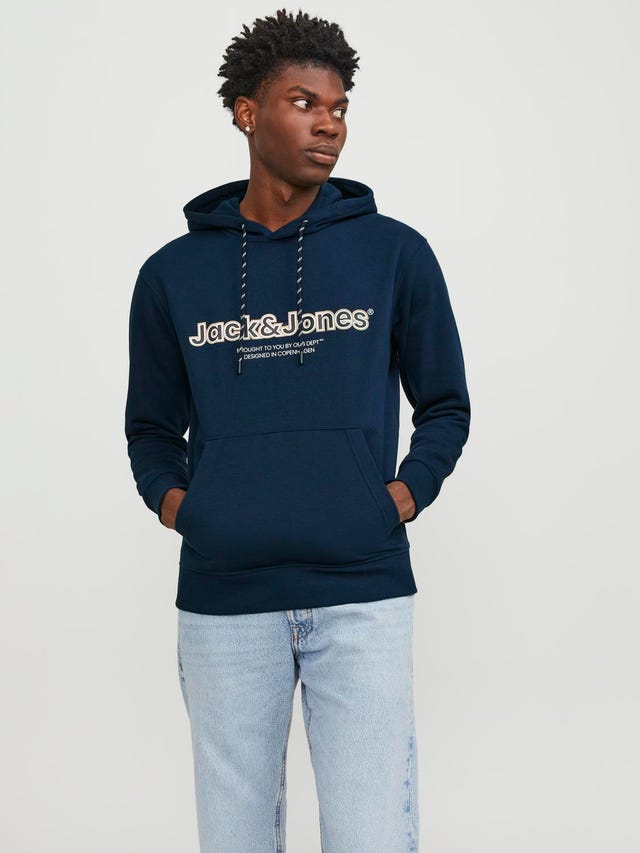 Jack & Jones Felpa con cappuccio Stampato - 12246802