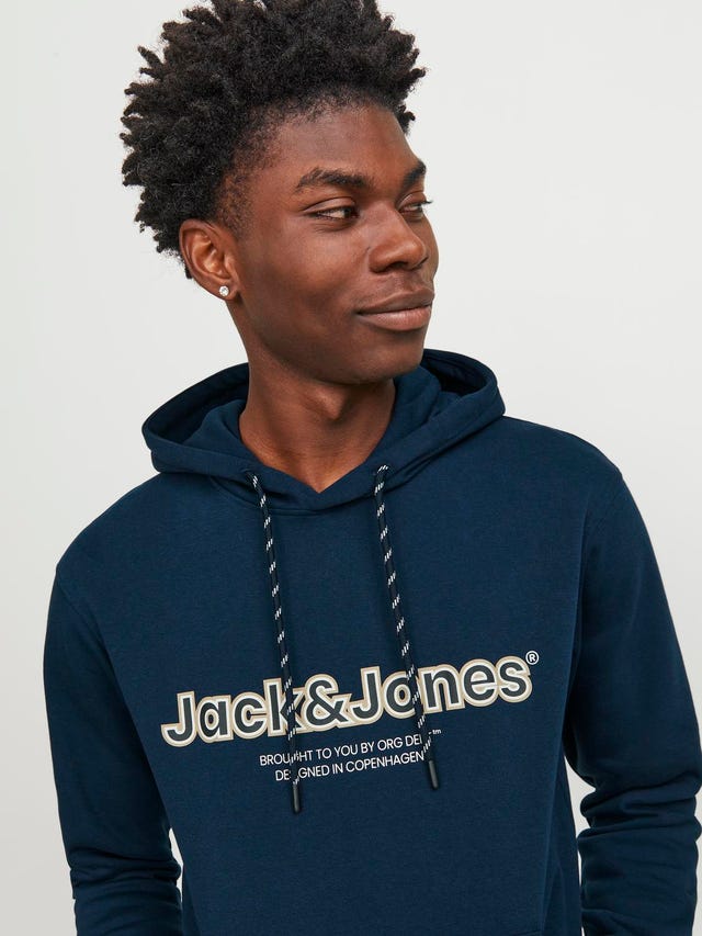 Jack & Jones Printed Hoodie - 12246802