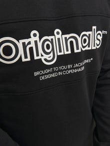 Jack & Jones Gedruckt Sweatshirt mit Rundhals -Black - 12246804