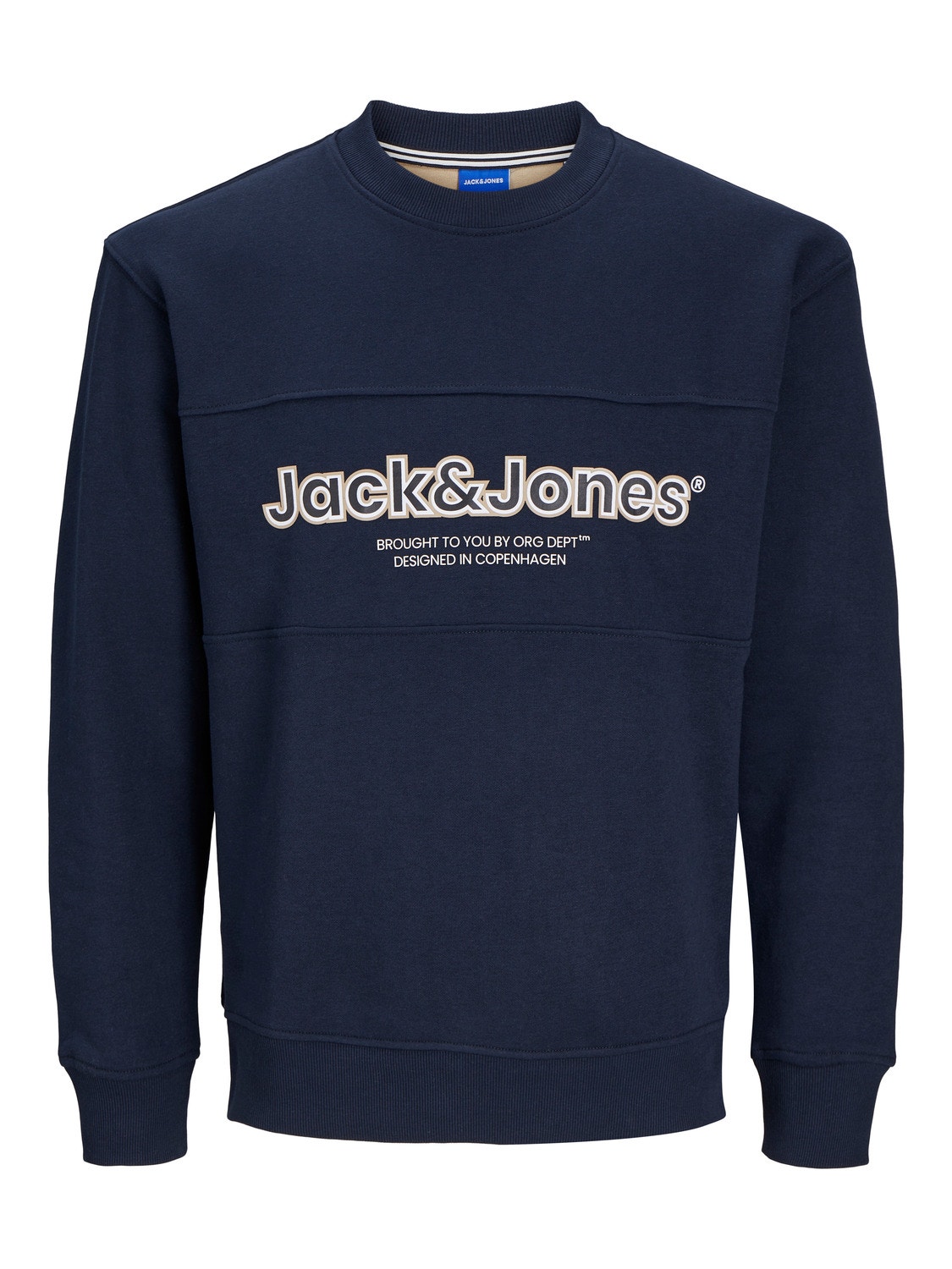 Jack & Jones Nadruk Bluza z okrągłym dekoltem -Sky Captain - 12246804