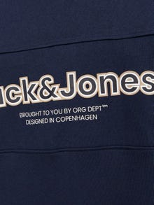 Jack & Jones Nadruk Bluza z okrągłym dekoltem -Sky Captain - 12246804