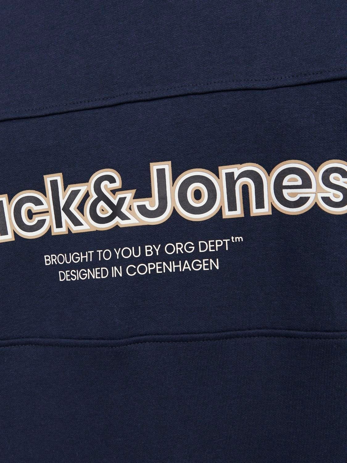 Jack & Jones Sweat à col rond Imprimé -Sky Captain - 12246804