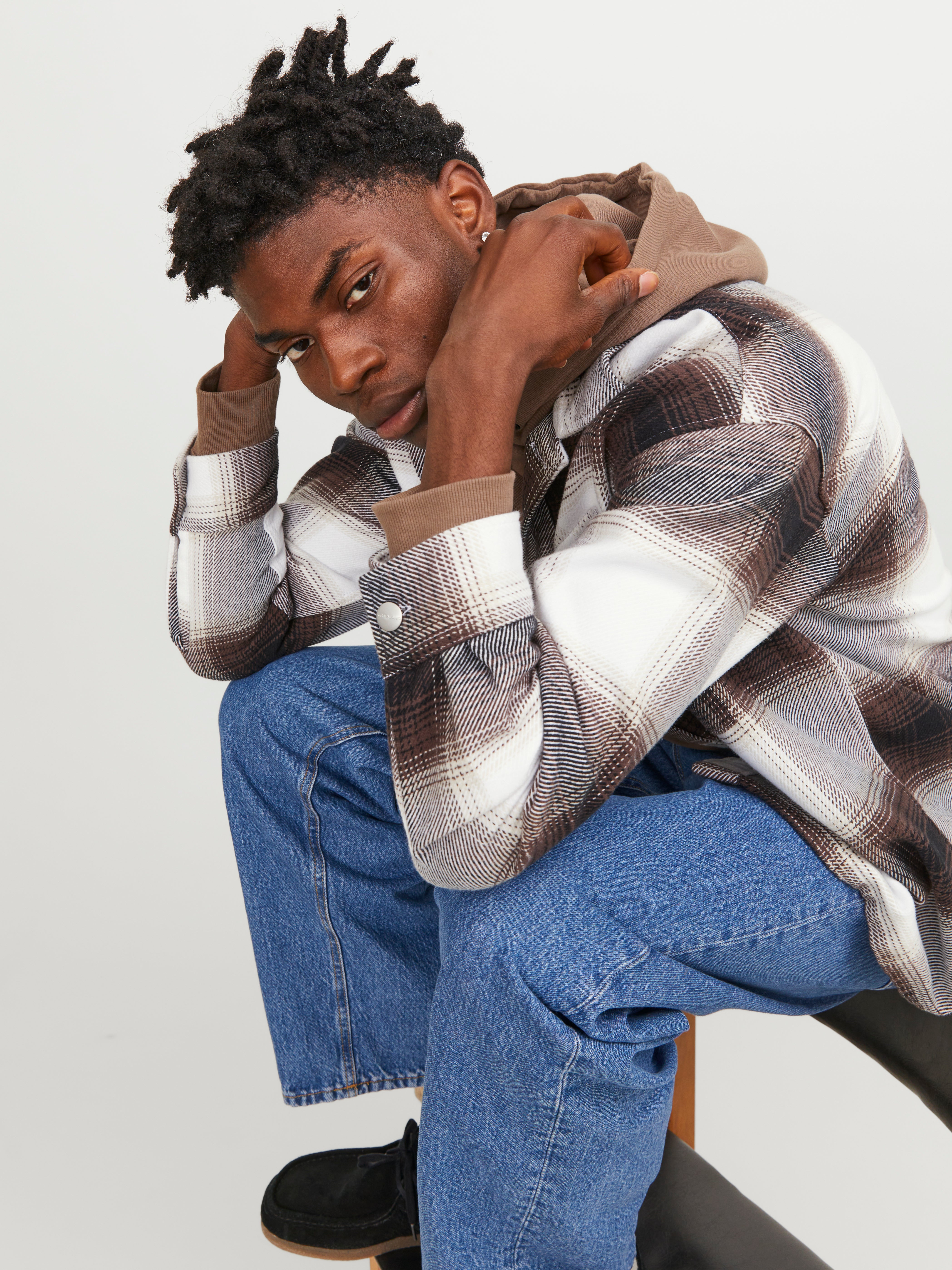 Jack & Jones Wide Fit Overshirt - 12246825