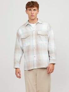 Jack & Jones Wide Fit Převlékací košile -Cloud Dancer - 12246825