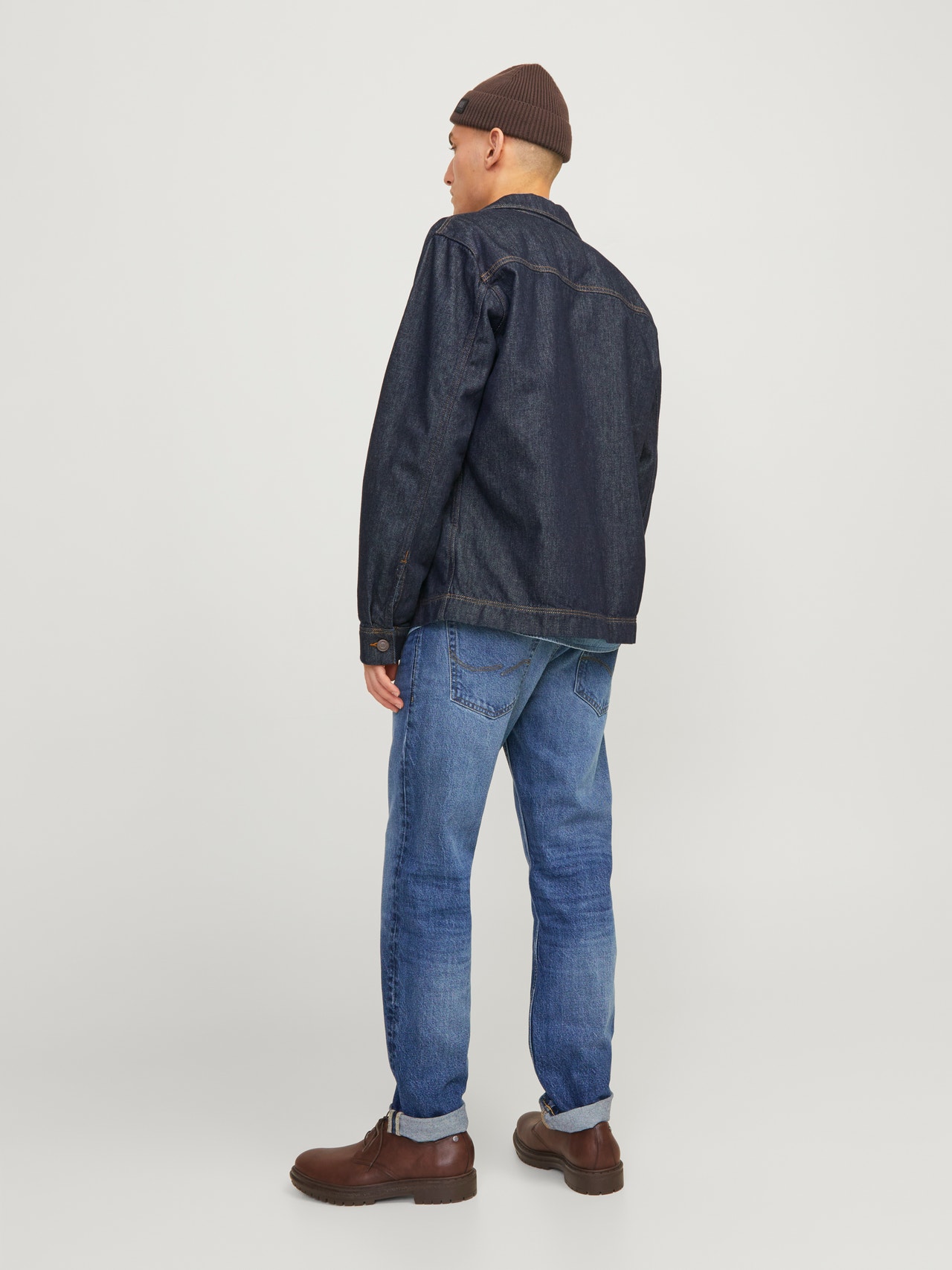 Jack & Jones JJIMIKE JJCOLE CJ 576 Tapered fit farmer -Blue Denim - 12246863