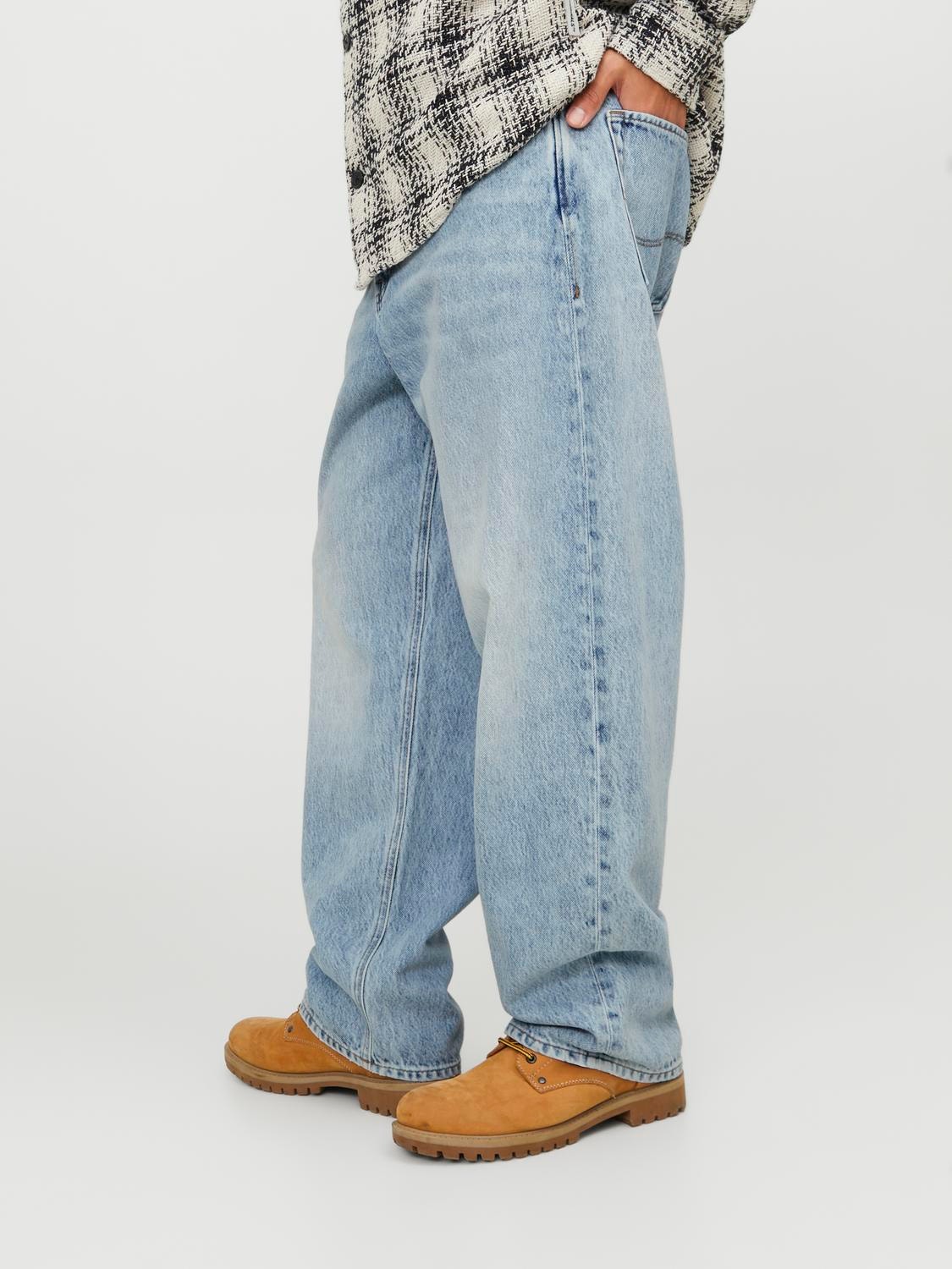 Baggy Fit Official Patchwork Pocket Jeans