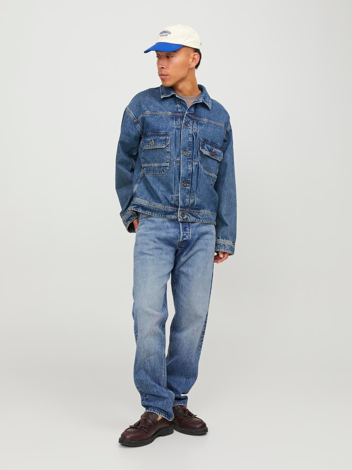 Jack & Jones JJIMIKE JJORIGINAL CB 231 BF Jeansy o Krój tapered -Blue Denim - 12246903