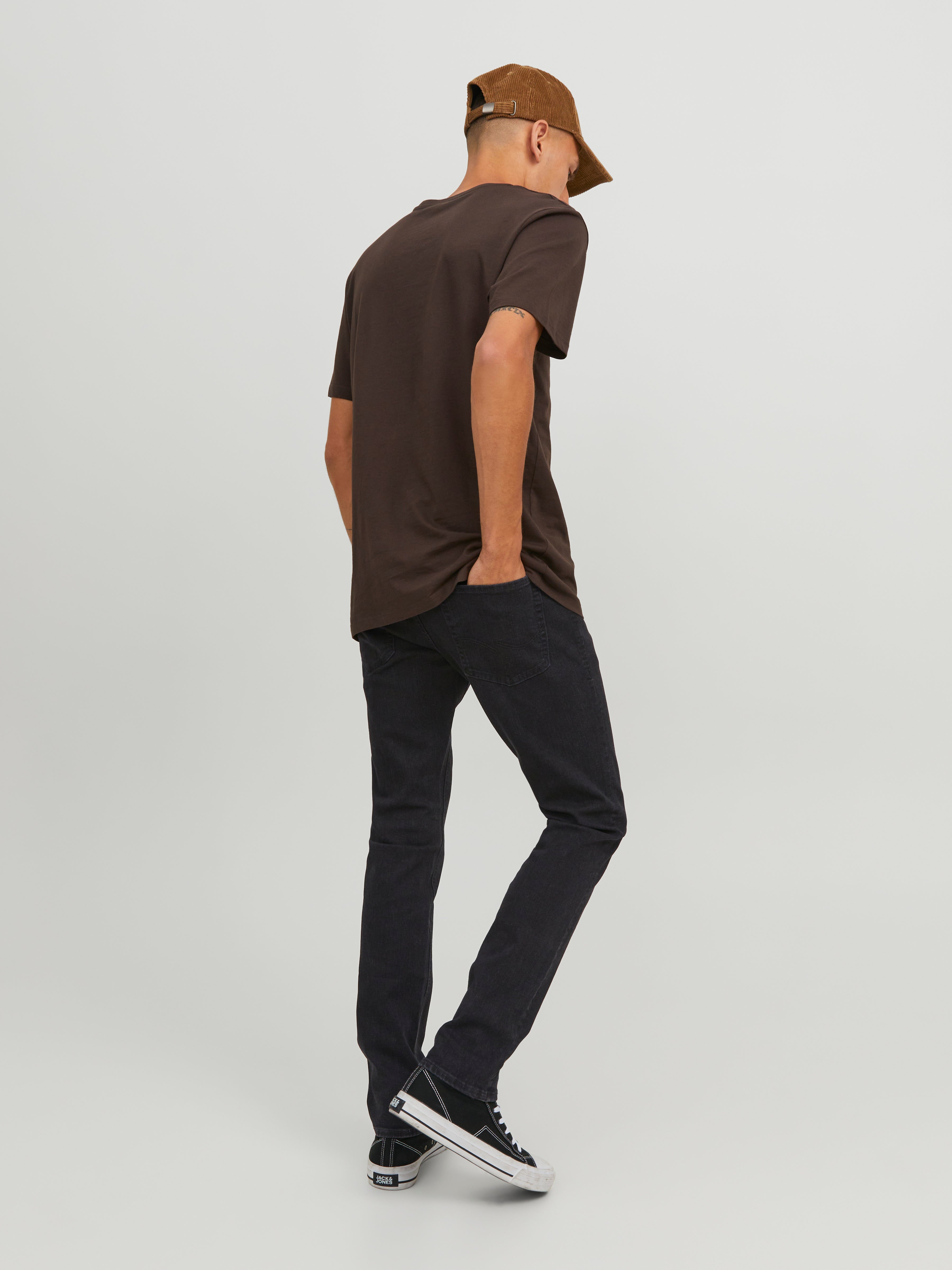 Jack & Jones JJIGLENN JJORIGINAL SQ 356 Slim fit Teksad -Black Denim - 12246949